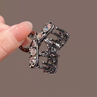Mauropoli [Sẵn Sàng] Kẹp Tóc Kim Cương Giả Phù Hợp Cao Cấp Nữ Phong Cách Mới Đầu Lưng Tinh Tế Nửa Tie Tóc Cá Mập Kẹp Tóc Cao Cấp
