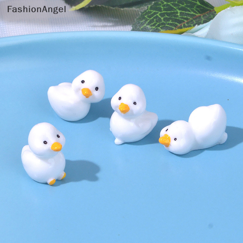 FashionAngel Vịt Vàng Dễ Thương Trang Trí Vịt Nhỏ Nhựa Thủ Công Thủ Công Nhà Búp Bê Trang Trí TH