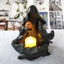 Điêu khắc ma thiền QEARY, Tượng ma Halloween dễ thương DIY, Phim hoạt hình sáng tạo với nến nhựa bí ngô Trang trí tiệc