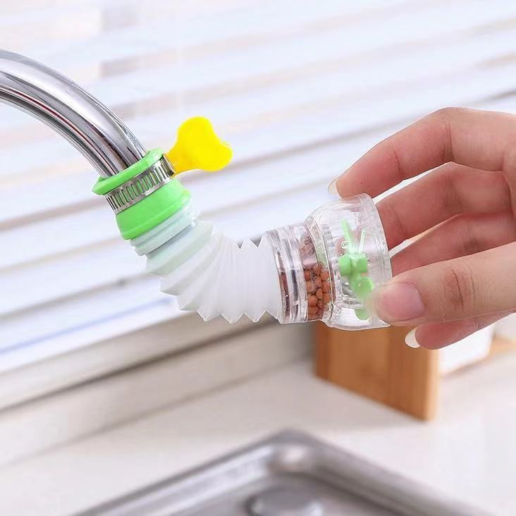 Vòi lọc nước rửa bát tăng áp xoay 360 có thể kéo dài chống bắn nước - SHOPMH1