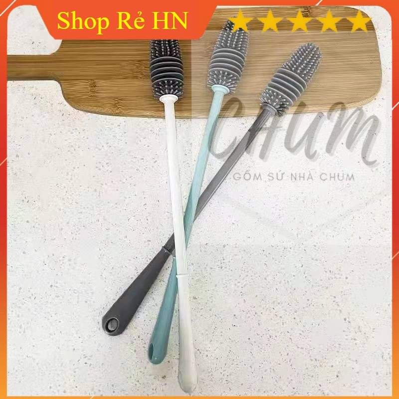 Cây cọ rửa cốc, chai lọ đa năng silicon - Siêu tiện lợi