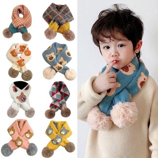Jkdesign Nhiệt Cổ Ấm, Dày Chống Gió Bé Trai Bé Gái Đan Khăn, Ấm Cổ Chụp Dây Hoạt Hình Yếm Trượt Tuyết Khăn quàng Cổ Mùa Thu Đông