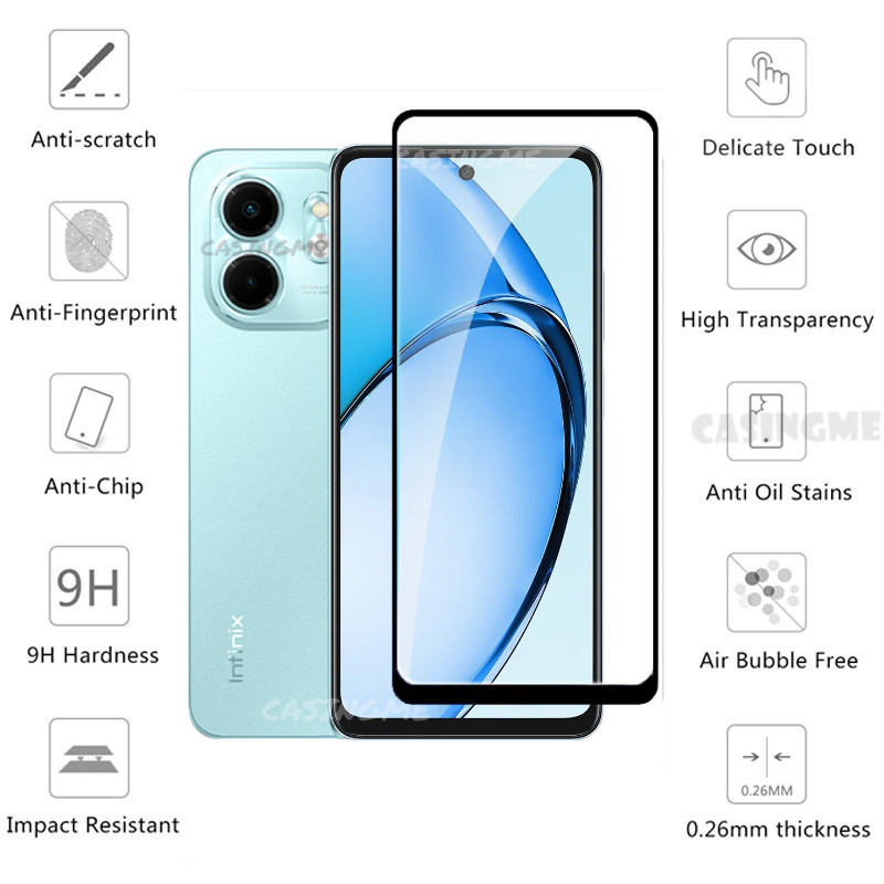 Infinix Smart 9 2024 2in1 Phim bảo vệ màn hình Bảo vệ màn hình điện thoại trong suốt cho Infinix Smart 10 Plus 10 HD Smart9 9Smart Pro Plus 4G 5G 2024 Kính cường lực Ống kính máy ảnh