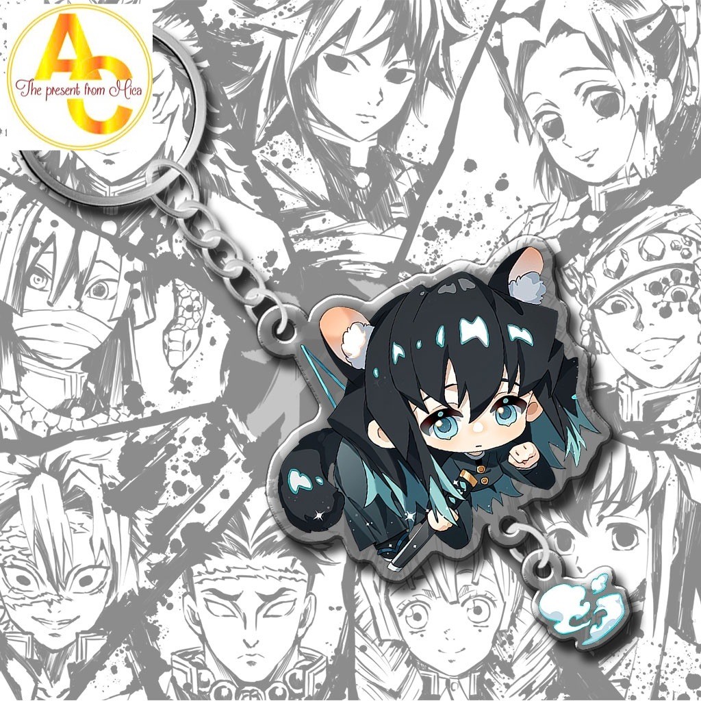 Móc khóa Muichiro Chibi Demon Slayer Anime Manga Quà Tặng Cho Cặp Đôi ...