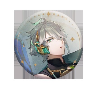 Genshin Tác Động Trò Chơi Furina Neuvillette Wriothesley Xiao Scaramouche Huy Hiệu Nút Thổ Cẩm Chân Cosplay Bộ Sưu Tập Đồ Chơi Túi Trang Trí Quà Tặng