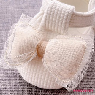 Mg-baby Girl Mùa Xuân Giày Công Chúa Nơ Dễ Thương Chống Trơn Trượt Đế Mềm Đáng Yêu Mùa Thu Giày