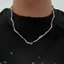 Vòng cổ chuỗi gợn sóng không đều Mya Chiều dài có thể điều chỉnh Dây đeo cổ Unisex Choker Trang trí