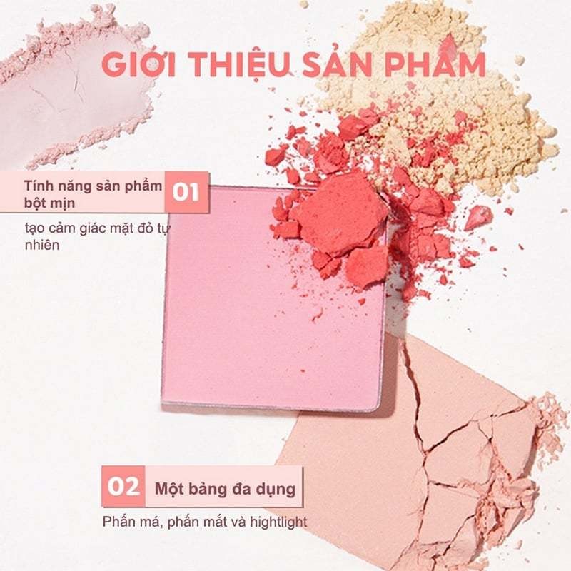 Phấn Má Hồng Đơn Sắc Lên Màu Chuẩn Judydoll Blush Powder 2.2g