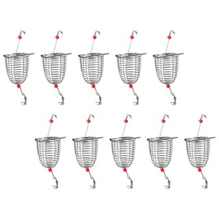 Bs * 10 Chiếc Bẫy Câu Cá Lồng Mồi Câu Cá Lồng Ăn Lồng Mồi Giá Đỡ Mồi Giỏ Ăn Giá Đỡ Câu Cá Không Gỉ Tac