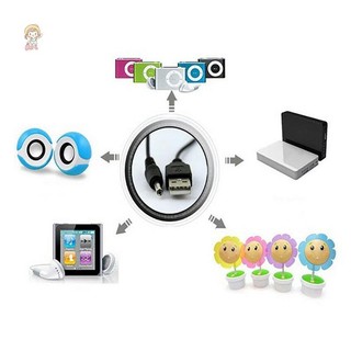 Cổng USB TWE đến 2.5 3.5 4.0 5.5mm 5V Jack Cáp Nguồn Kết Nối Dây Đen VN