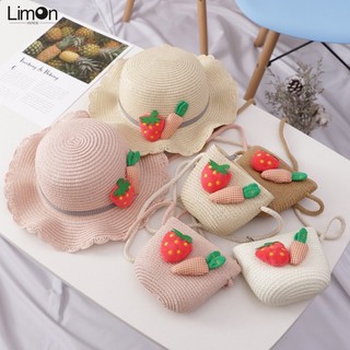 Nón Rơm Vành Lượn Sóng Đi Biển Thời Trang Mùa Hè Cho Bé