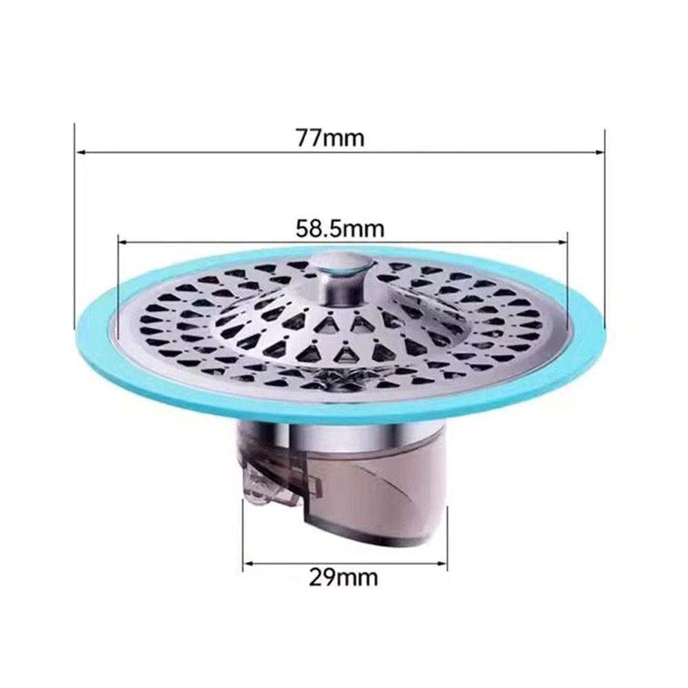 Lõi thoát nước sàn SUNKISSD, Nút chặn kín Ngăn chặn côn trùng Vỏ thoát nước, Bộ lọc thoát nước lưu vực chống mùi có thể tháo rời bền bỉ Phụ kiện phòng tắm nhà bếp