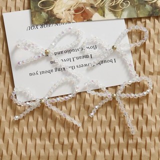 Hạt kim cương AB hình thoi ánh kim tối giản, hạt vàng, nơ DIY, vật liệu làm bông tai acrylic dệt tay bán buôn