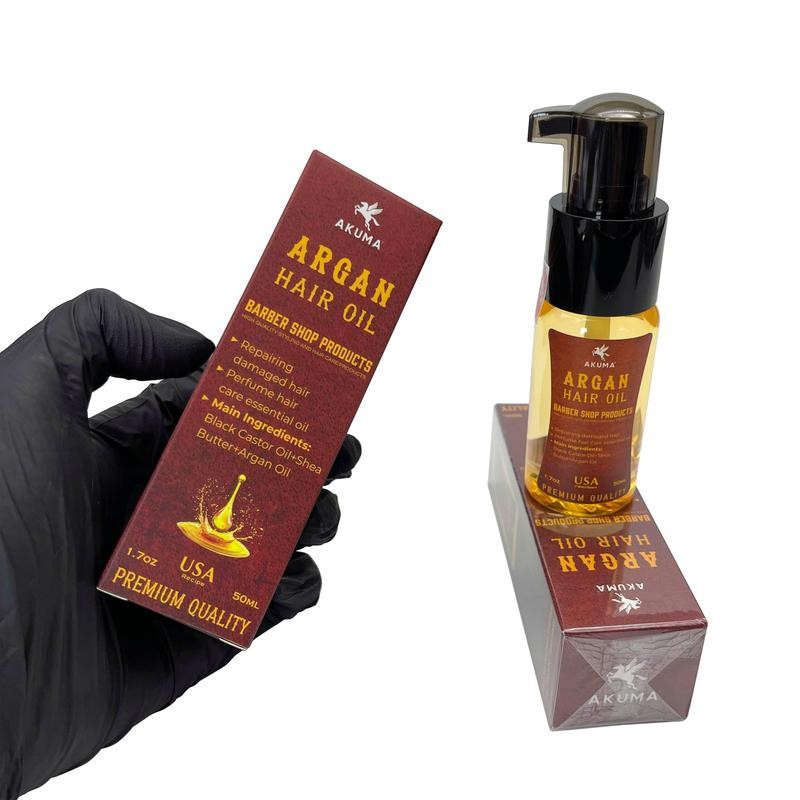 Ảnh Tinh Dầu Dưỡng Tóc AKUMA Argan Hair Oil 50ml Giúp Tóc Chắc Khỏe, Bóng Mượt, Hương Nước Hoa Nam Tính 4