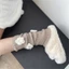 XGB Nữ Gân Đan Chân Ấm 3D Len Hoa Không Chân Tất Xù Chân Có Chân