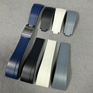 Cho 20 Mm Blackbay58 Dây Đeo Tudor Dây Đeo Đồng Hồ Bướm Khóa Cao Su Đen Dây 58 Đa Năng Nam Nữ