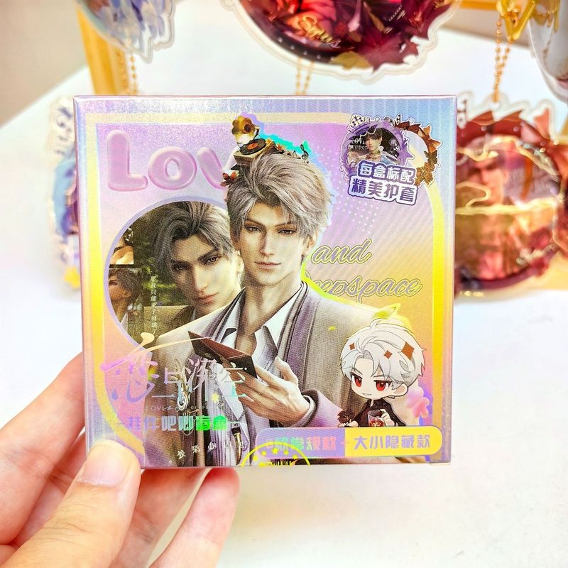 Bộ hộp mù Love and Deepspace Huy hiệu & Chân móc khóa (Hộp đầy đủ 10 chiếc) | Quà tặng trò chơi bí ẩn