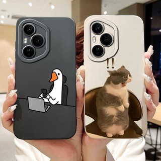Dành Cho Honor 400 Pro Honor400 Vỏ Hoạt Hình Mèo Thỏ Dễ Thương Honor 400 400Pro 5G Vỏ Điện Thoại Silicon Mềm Bảo Vệ Ống Kính