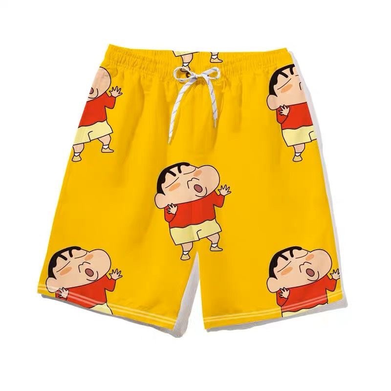 Quần short nam Crayon Shin-chan, phù hợp đi biển và mặc hàng ngày mùa hè