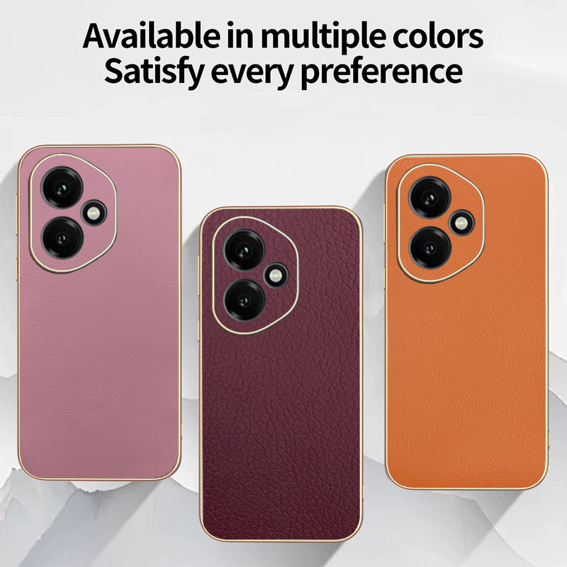 Ốp YJD Cho Honor 400 Pro 400Lite Thanh Lịch Màu Trơn Da Siêu Mỏng Mạ Điện Cạnh Chống Sốc Ốp Lưng Điện Thoại