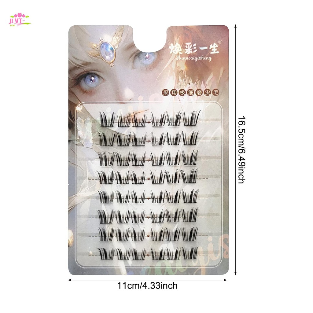 C Curl 7-13mm Cụm lông mi dày đặc Lông mi nhân tạo mềm mại để làm việc Tiệc sinh nhật và du lịch