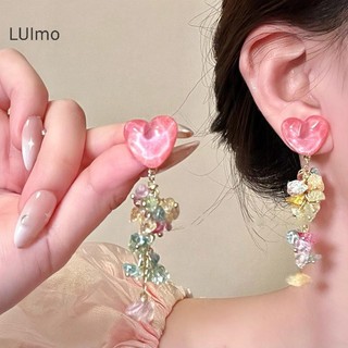 Bông tai thời trangLUImo màu sắc đa dạng, thiết kế độc đáo dopamine, phụ kiện hoàn hảo cho mùa hè