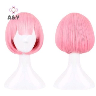 A & Y Cuộc Sống Trong Một Thế Giới Khác Từ zero Rem Cosplay Tóc Giả Anime Nữ Ram Trang Phục Tóc Tổng Hợp Tóc Giả.