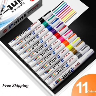 TOYO Chính Hãng 5 gốc Bút sơn đánh dấu lốp xe máy, cao su, kim loại, gỗ, thủy tinh, nhựa,chống thấm nước chính hãng