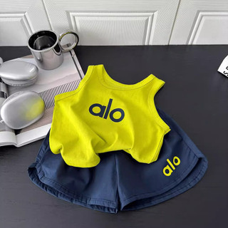Mùa Hè Bé Trai Bé Gái Bộ Đồ Thể Thao Trẻ Em Hoạt Hình Áo Vest Không Tay Quần Short Quần Cho Bé Mỏng Hai Mảnh Phù Hợp Với