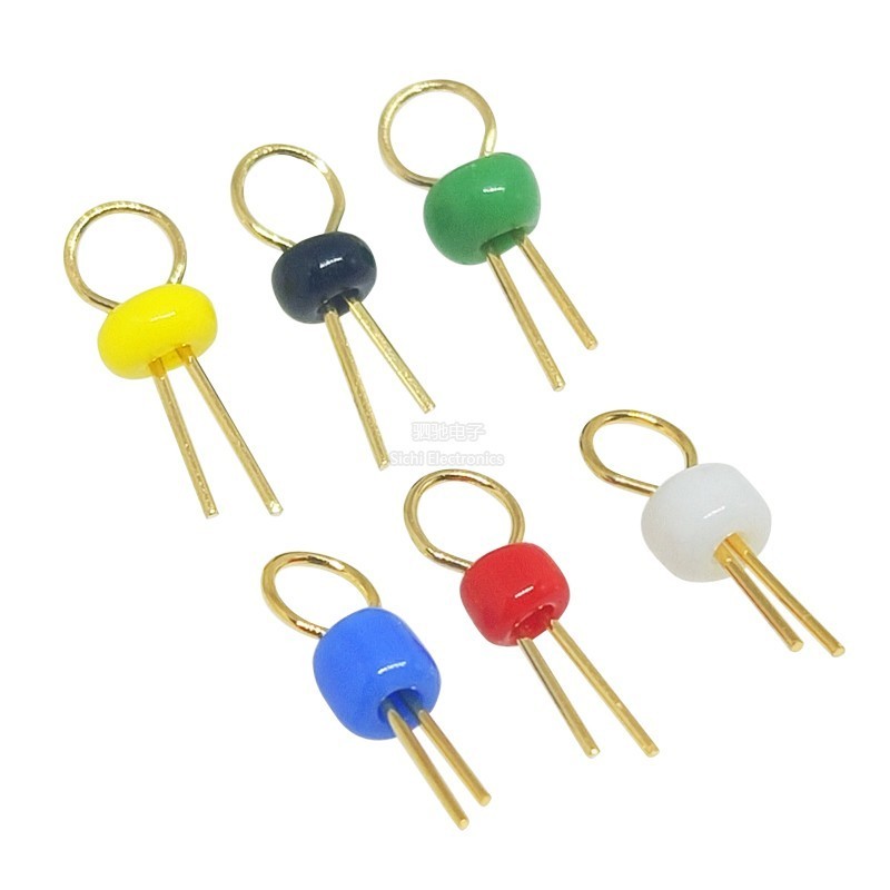 Bảng mạch PCB Điểm kiểm tra Hạt thử nghiệm bằng gốm mạ vàng Vòng thử nghiệm bảng mạch Pin đỏ Vàng trắng Đen Xanh xanh