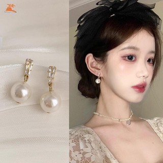 Bông tai zircon và ngọc trai cao cấp, không gây dị ứng, dành cho nữ