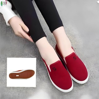 Giày Vải Nữ Giày Chống Trơn Trượt Tròn Thoải Mái Ngón Chân Cũ Bắc Kinh Giày Vải Chống Trơn Trượt Nữ