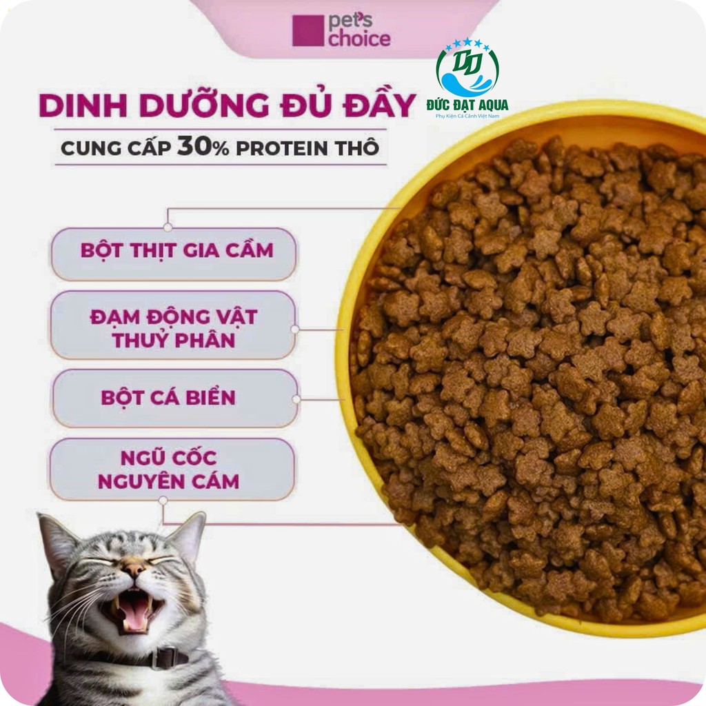 Combo 1 túi và 2 túi 1,2kg Thức ăn cho Mèo trưởng thành MIUNA cung cấp dinh dưỡng- PETS CHOICE 5