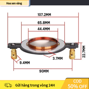 【24H】Màng Coil Treble Titan 450 – Cuộn Dây 44.4mm, Phụ Kiện Thay Thế Cho Loa Siêu Treble