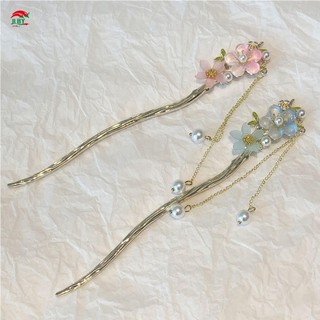 Nữ Barrettes Tóc Hoa Retro với Tua Dài Lịch Sự - Quà Tặng Tiệc Cưới và Lễ Hội