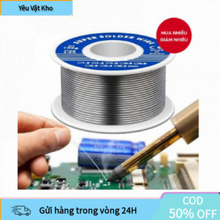 【COD】Thiếc Hàn Pin Lõi Thông 63A – Đường Kính 0.8mm, Hàn Nhanh, Không Tạp, Mối Sáng, Không Gãy