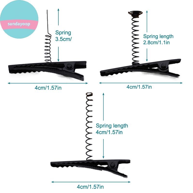 Kẹp Tóc Kim Loại Đen và Vịt Vàng Nỉ - 10 Chiếc | Phụ Kiện Tóc DIY & Barrette VN