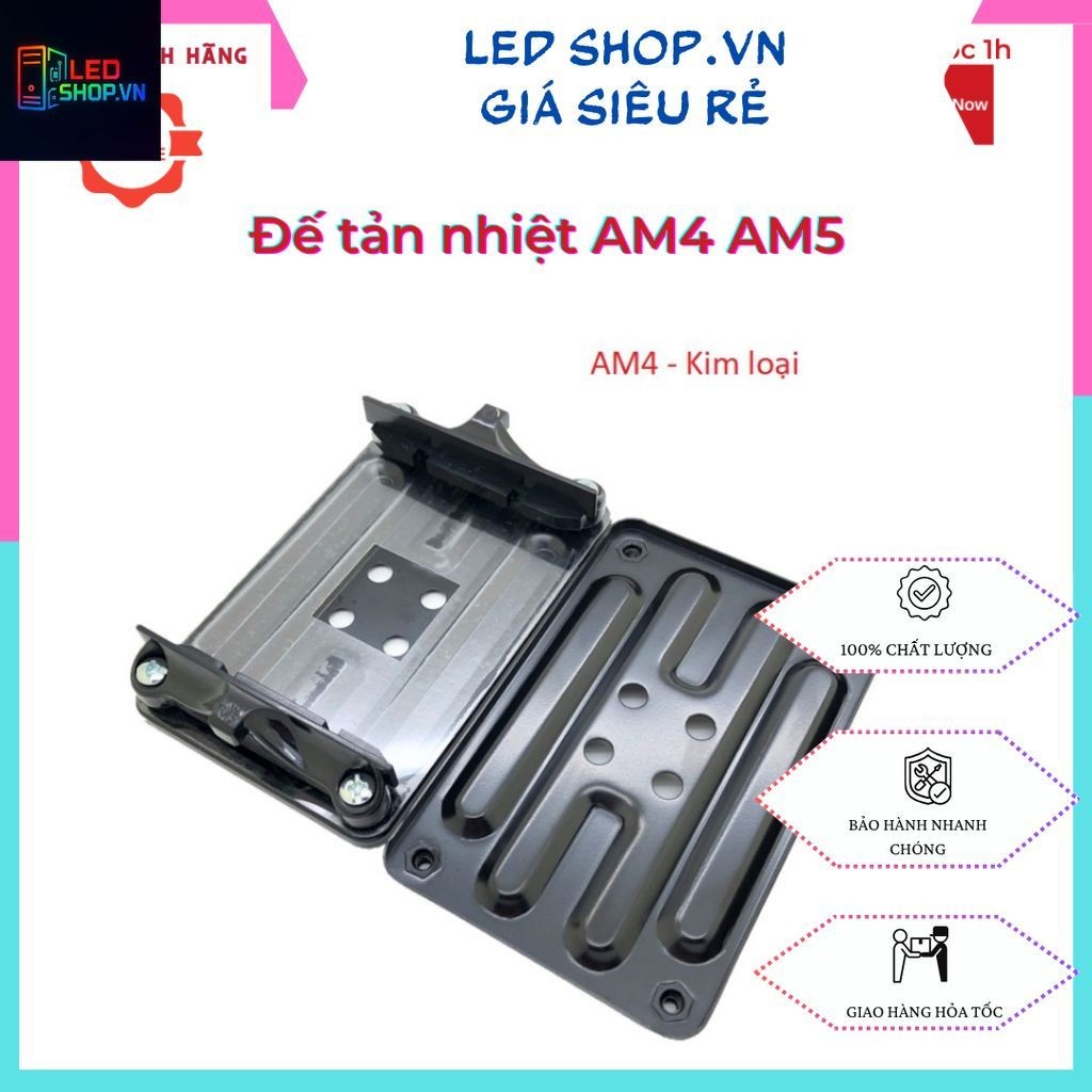 Bộ Gông Đế AM4 Dùng Cho Gắn Tản CPU AMD Dạng Gài Ngàm Socket AM4 Đế Sắt
