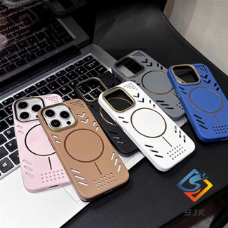 Ốp Làm Mát Từ Tính Cho iPhone 16 Pro Max 15 14 13 12 Pro Max 14 / 15 / 16Plus 16e Vỏ Cứng Acrylic Chống Sốc Tản Nhiệt Chống Vân Tay Vỏ Bảo Vệ