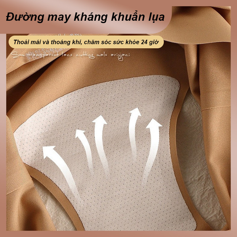 Set 6 Quần Lót Nữ Đúc Su Tàng Hình Chống Lộ Viền Mát Lạnh Không Đường May Kháng Khuẩn Thoáng Mát