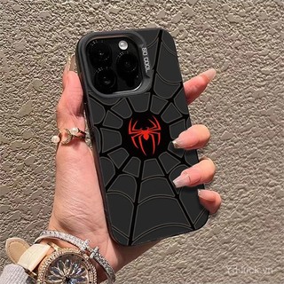 Nhãn Người Nhện Dạo Phố Thời Trang Cao Cấp Sáng Tạo Ốp Lưng Trong Suốt Thích Hợp Cho iphone15 16pro 14 13pro 12 11promax x 7plus 14promax 13plus 12pro Vỏ Điện Thoại Chống Sốc