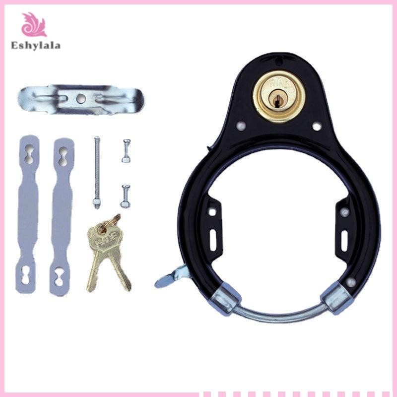 1 Bộ Khóa Bánh Xe Đạp Hình Chữ U Với 2 Phím Cho / Xe Tay Ga / Xe Máy [MỚI]