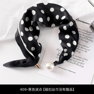 Vòng cổ khóa từ tính và khăn quàng cổ thời trang cho áo sơ mi mùa xuân-hè