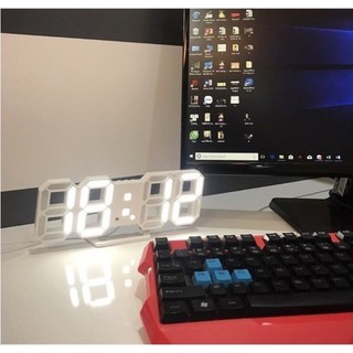 Đồng hồ LED 3D thông minh đa chức năng - Thiết kế đa năng treo tường hoặc để bàn với màn hình hiển thị rõ nét