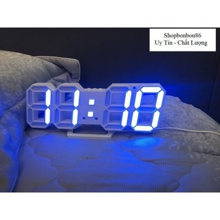 Đồng hồ LED 3D thông minh đa chức năng - Thiết kế đa năng treo tường hoặc để bàn với màn hình hiển thị rõ nét
