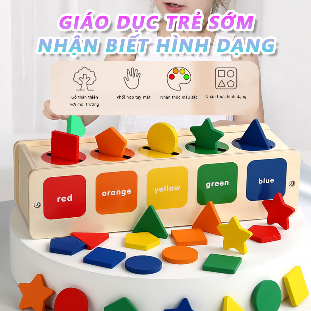 Children Montessori Magnetic Wooden Board Classification Game Distinguishing Colors Counting Numbers Toys for Kids 1-3Y