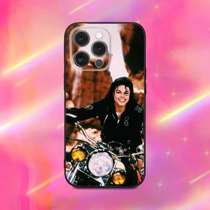 Ốp Điện Thoại TP-2 M-Michael J-Jacksons Cho iPhone 16, 17,14,13,12,11, Pro, Max, Plus, X, XS, XR, SE, 8,7, Mini, Ốp Lưng Silicon Mềm Màu Đen