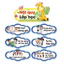 Nội quy lớp học decal bồi fomex, trang trí lớp học khổ A4-giấyC250 sản phẩm không kèm hoa treo tường-3011