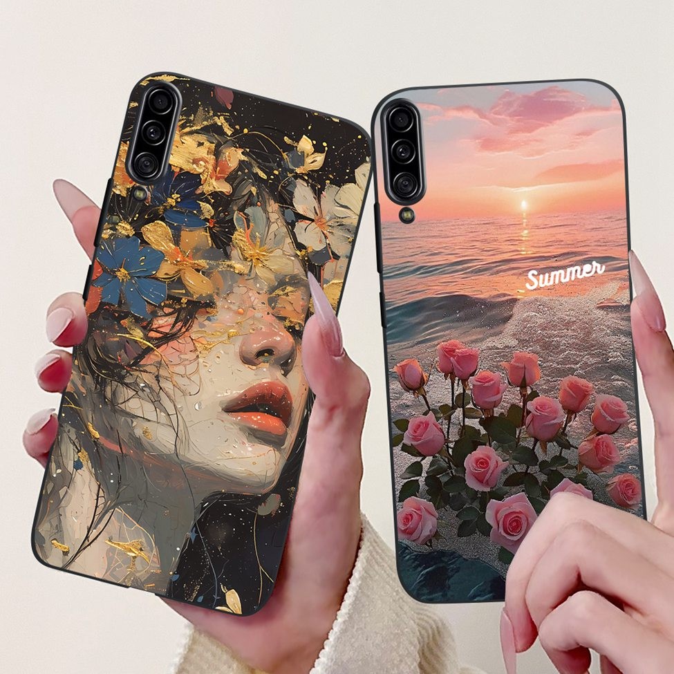 Dành Cho Samsung A90 5G Ốp Lưng SM-A908B Mèo Dễ Thương Thời Trang Hoa Sơn Thoáng Mát Cho Samsung Galaxy A90 5G Ốp Lưng Điện Thoại SM-A908N SM-A9080