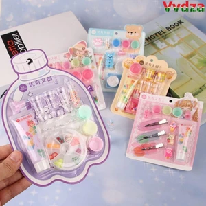 Bộ kẹp tóc sáng tạo VVDZA làm từ nhựa DIY với nhiều màu sắc, phù hợp để giáo dục và trang trí điện thoại, quà tặng lý tưởng cho bé gái.